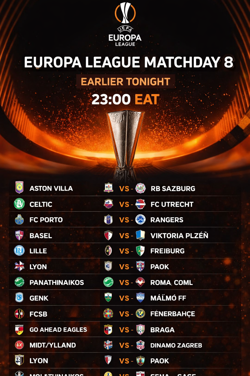 Europa League Matchday 8